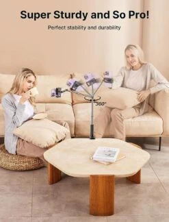 Support Téléphone Bureau Et Lit -Monde Electronique Support telephone Bureau et Lit reglable