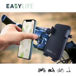 Support Téléphone Vélo Avec Batterie -Monde Electronique Support telephone Easy Life Velo facile a installer