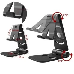 Support Téléphone Portable Réglable Ergonomique -Monde Electronique Support telephone Euroxanty Bureau angle rotation