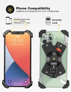 Support Téléphone Moto Samsung Et IPhone -Monde Electronique Support telephone Grefay Moto compatibilite telephone