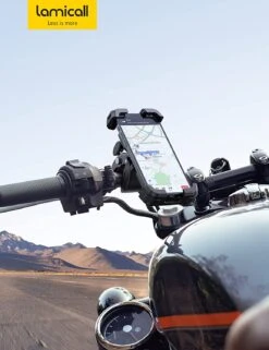 Support Téléphone Pour Guidons De Moto -Monde Electronique Support telephone Guidon Moto moto