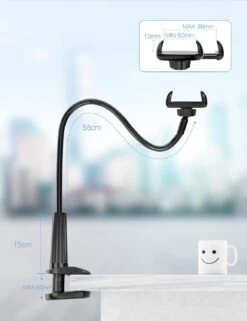 Support Smartphone Lit 70 Centimètres -Monde Electronique Support telephone Lit 70 centimetres reglable