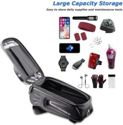 Pochette Téléphone Vélo Étanche Avec Pare-Soleil -Monde Electronique Support telephone MoBearer velo grande capacite