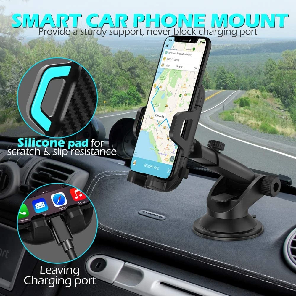 Support Smartphone Voiture Ventouse 4 Support Smartphone Voiture Ventouse – Image 2