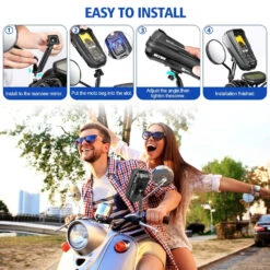 Support Téléphone Moto Ajustable -Monde Electronique Support telephone Moto Ajustable facile a installer