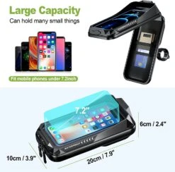 Support Téléphone Moto Anti-Vibration -Monde Electronique Support telephone Moto Anti Vibration capacite de stockage