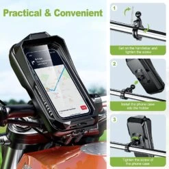 Support Téléphone Moto Anti-Vibration -Monde Electronique Support telephone Moto Anti Vibration guidon compatibilite