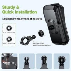 Support Téléphone Moto Anti-Vibration -Monde Electronique Support telephone Moto Anti Vibration installation rapide