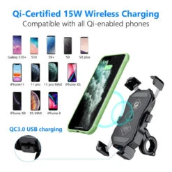 Support Smartphone Moto Charge Ultra Rapide 11 Support Smartphone Moto Charge Ultra Rapide -Monde Electronique Support telephone Moto Charge Ultra Rapide certifie 15w