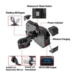 Support Smartphone Moto Charge Ultra Rapide 12 Support Smartphone Moto Charge Ultra Rapide -Monde Electronique Support telephone Moto Charge Ultra Rapide fonctionnalites