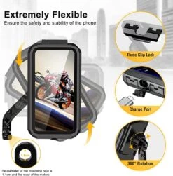 Support Smartphone Moto Anti Vibration 12 Support Smartphone Moto Anti Vibration -Monde Electronique Support telephone Moto Enoneo flexible