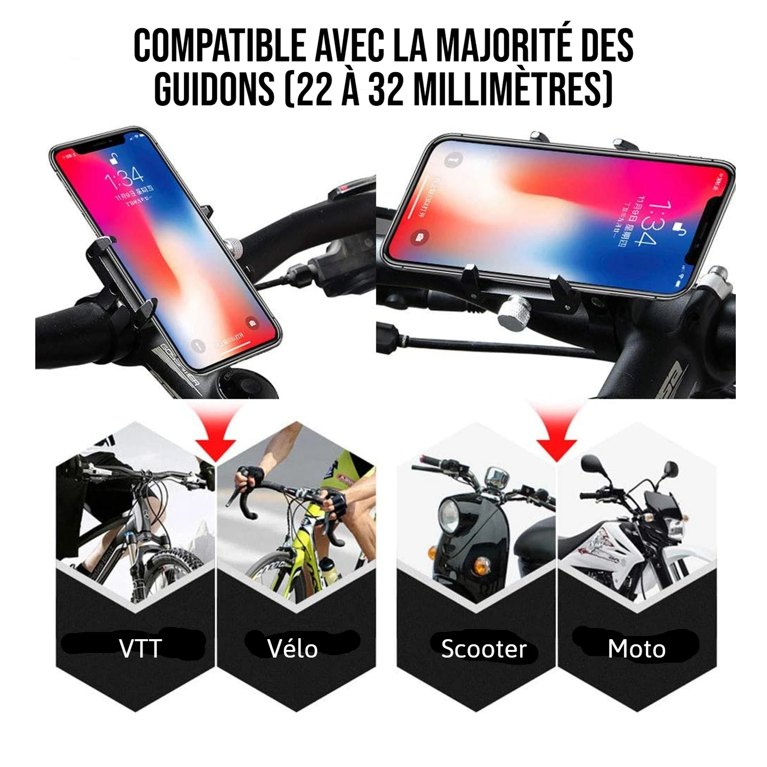 Support Téléphone Moto à Visser 5 Support Téléphone Moto à Visser – Image 3