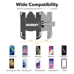 Support Téléphone Moto En Métal -Monde Electronique Support telephone Moto Homeet grande compatibilite