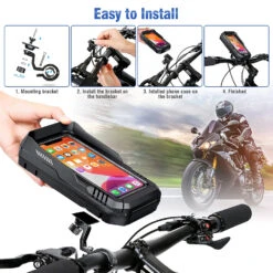 Support Téléphone Moto Pare-Soleil 13 Support Téléphone Moto Pare-Soleil -Monde Electronique Support telephone Moto KTUEOV facile a installer