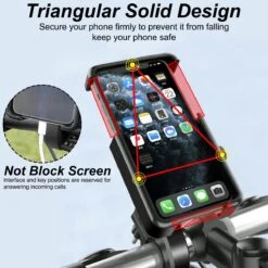 Support Mobile Pour Guidon De Moto Rotatif 11 Support Mobile Pour Guidon De Moto Rotatif -Monde Electronique Support telephone Moto Reetee design solide