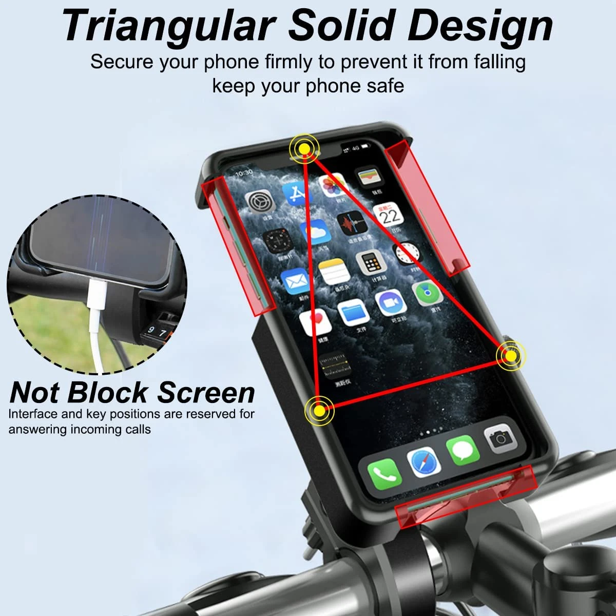 Support Mobile Pour Guidon De Moto Rotatif 5 Support Mobile Pour Guidon De Moto Rotatif – Image 3