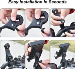 Support Mobile Pour Guidon De Moto Rotatif 15 Support Mobile Pour Guidon De Moto Rotatif -Monde Electronique Support telephone Moto Reetee installation en 5 secondes