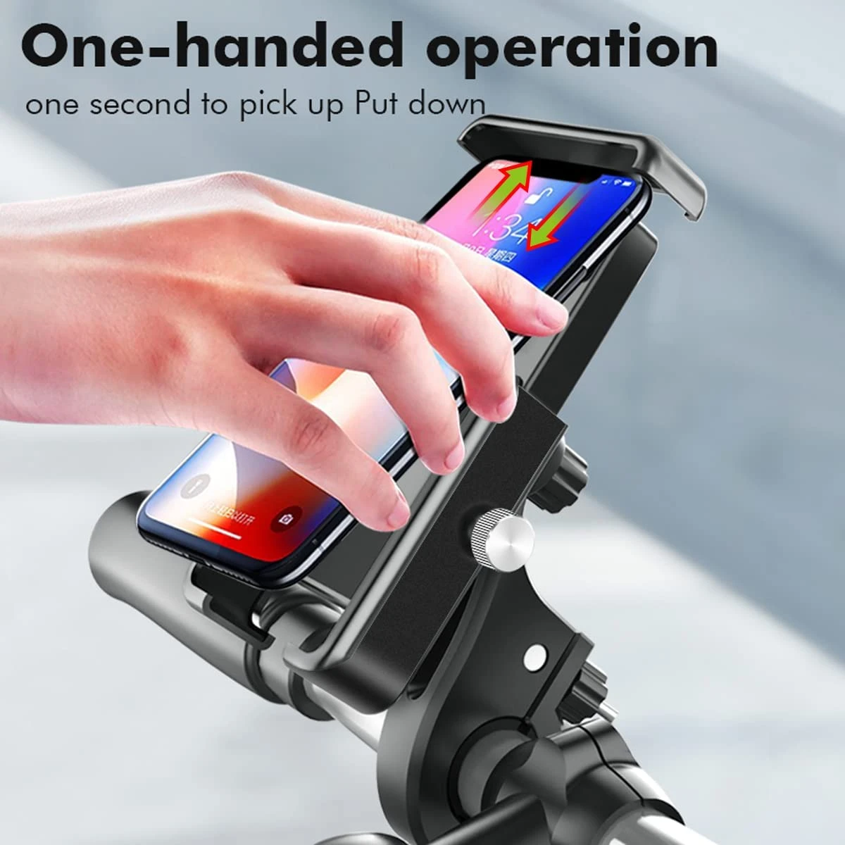 Support Mobile Pour Guidon De Moto Rotatif 6 Support Mobile Pour Guidon De Moto Rotatif – Image 4