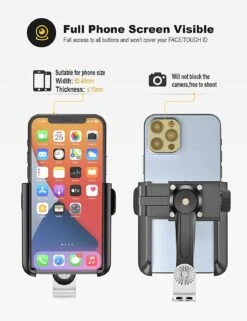 Support Téléphone Moto Rotation 360 Degrés -Monde Electronique Support telephone Moto Rotation 360 degres objectif photo