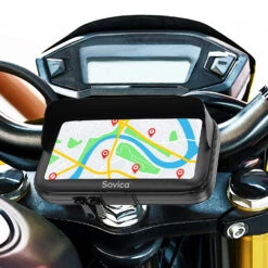 Fixation Portable Moto Avec Visière -Monde Electronique Support telephone Moto Sovica