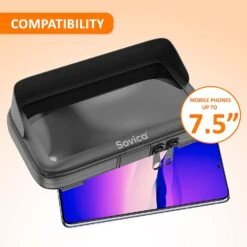 Fixation Portable Moto Avec Visière -Monde Electronique Support telephone Moto Sovica compatibilite ultra grande