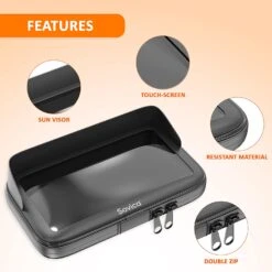 Fixation Portable Moto Avec Visière -Monde Electronique Support telephone Moto Sovica fonctionnalites