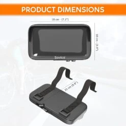 Support Smartphone Moto à Bandes 12 Support Smartphone Moto à Bandes -Monde Electronique Support telephone Moto Velcro taille