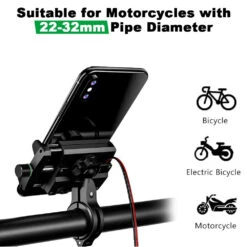 Support Smartphone Pour Motos Et Scooters -Monde Electronique Support telephone Moto YGL toutes les motos
