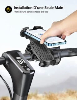 Porte Téléphone Moto Jusqu’à 6,8 Pouces 10 Porte Téléphone Moto Jusqu’à 6,8 Pouces -Monde Electronique Support telephone Moto jusqua 68 pouces installation dune main