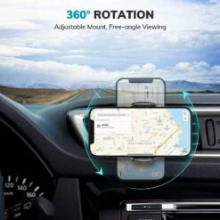 Support Téléphone Voiture Horizontale -Monde Electronique Support telephone Niofind voiture 360 rotation