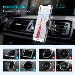 Support Téléphone Voiture Horizontale -Monde Electronique Support telephone Niofind voiture horizontal