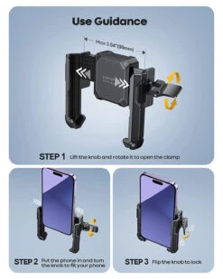 Support Téléphone Portable Moto -Monde Electronique Support telephone Portable Moto utilisation simple