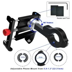 Fixation Téléphone Guidon -Monde Electronique Support telephone Promend caracteristiques