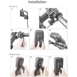 Pochette Étanche Smartphone Vélo -Monde Electronique Support telephone Rotto Velo installation
