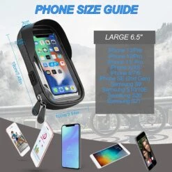 Pochette Vélo Et Moto Pour Téléphone -Monde Electronique Support telephone TSLBW velo taille possible