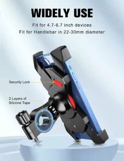 Socle De Téléphone Pour Vélo -Monde Electronique Support telephone Velo Goigrn large