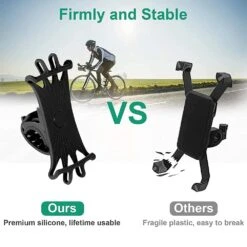 Support Vélo Pour Smartphone En Silicone -Monde Electronique Support telephone Vogodo Velo ferme et stable