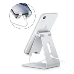 Porte Smartphone Pour Bureau -Monde Electronique Support telephone bureau OMOTON port usb