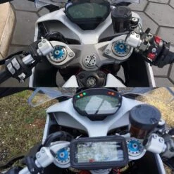 Support Téléphone Moto Velcro -Monde Electronique Support telephone moto Scratch compteur