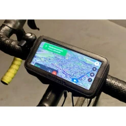 Support Téléphone Moto Velcro -Monde Electronique Support telephone moto Scratch velo