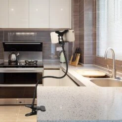 Support Téléphone Pince à Linge -Monde Electronique Support telephone pince a linge cuisine