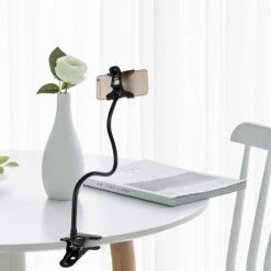 Support Téléphone Pince à Linge -Monde Electronique Support telephone pince a linge table