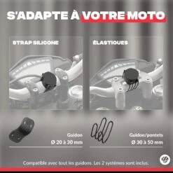 Support Téléphone Portable Moto Sportive -Monde Electronique Support telephone portable Moto sportive compatibilite