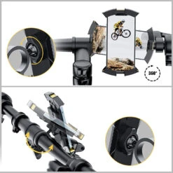 Porte Téléphone Guidon Vélo -Monde Electronique Support telephone portable velo DN Dennov guidon