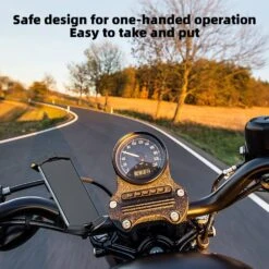 Porte Téléphone Guidon Vélo -Monde Electronique Support telephone portable velo DN Dennov moto