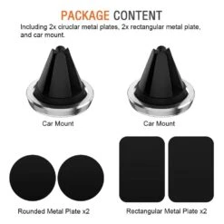 Support Magnétique De Téléphone Pour Grille Aération De Voiture -Monde Electronique Support telephone portable voiture Ivoler2