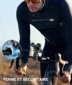 Support Téléphone Vélo Anti Vibration -Monde Electronique Support telephone velo Anti Vibration ferme et securitaire