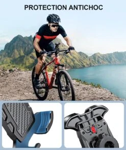 Support Téléphone Vélo Anti Vibration -Monde Electronique Support telephone velo Anti Vibration protection antichoc