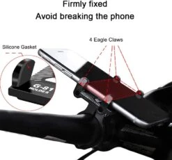 Fixation Téléphone Vélo Route -Monde Electronique Support telephone velo CyunCmay fixe fermement