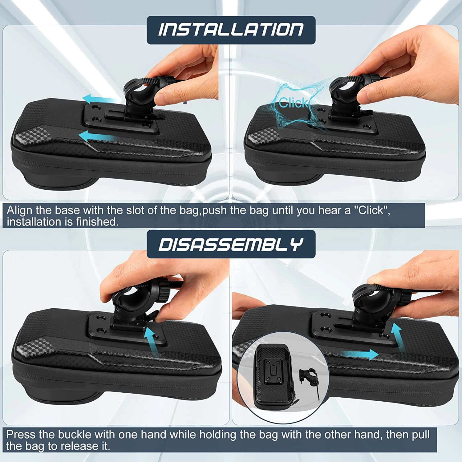 Support Téléphone Vélo Tactile 5 Support Téléphone Vélo Tactile – Image 3